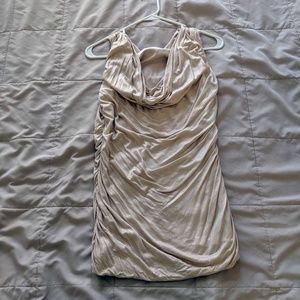 Express cowl neck short sleeve blouse